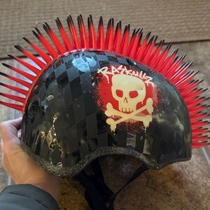 Raskullz Black and Red Kids Helmet